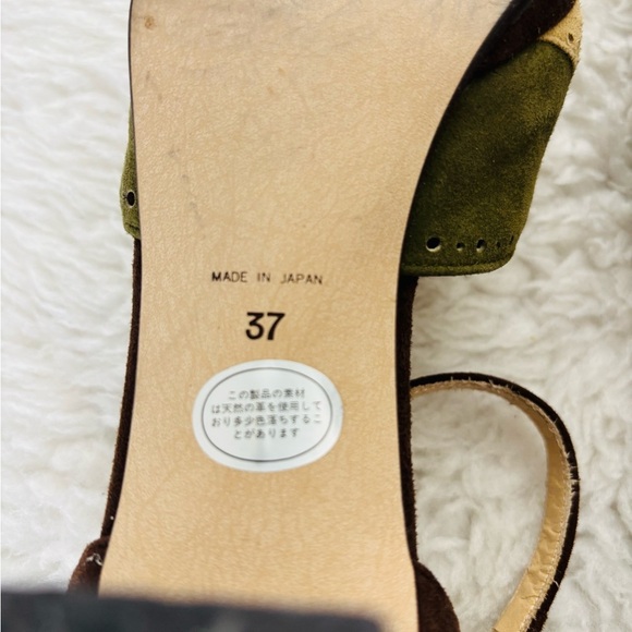 Givenchy Japan Multicolor Suede Leather Platform Heels Shoes Size 37 US 6.5 - Picture 16 of 16